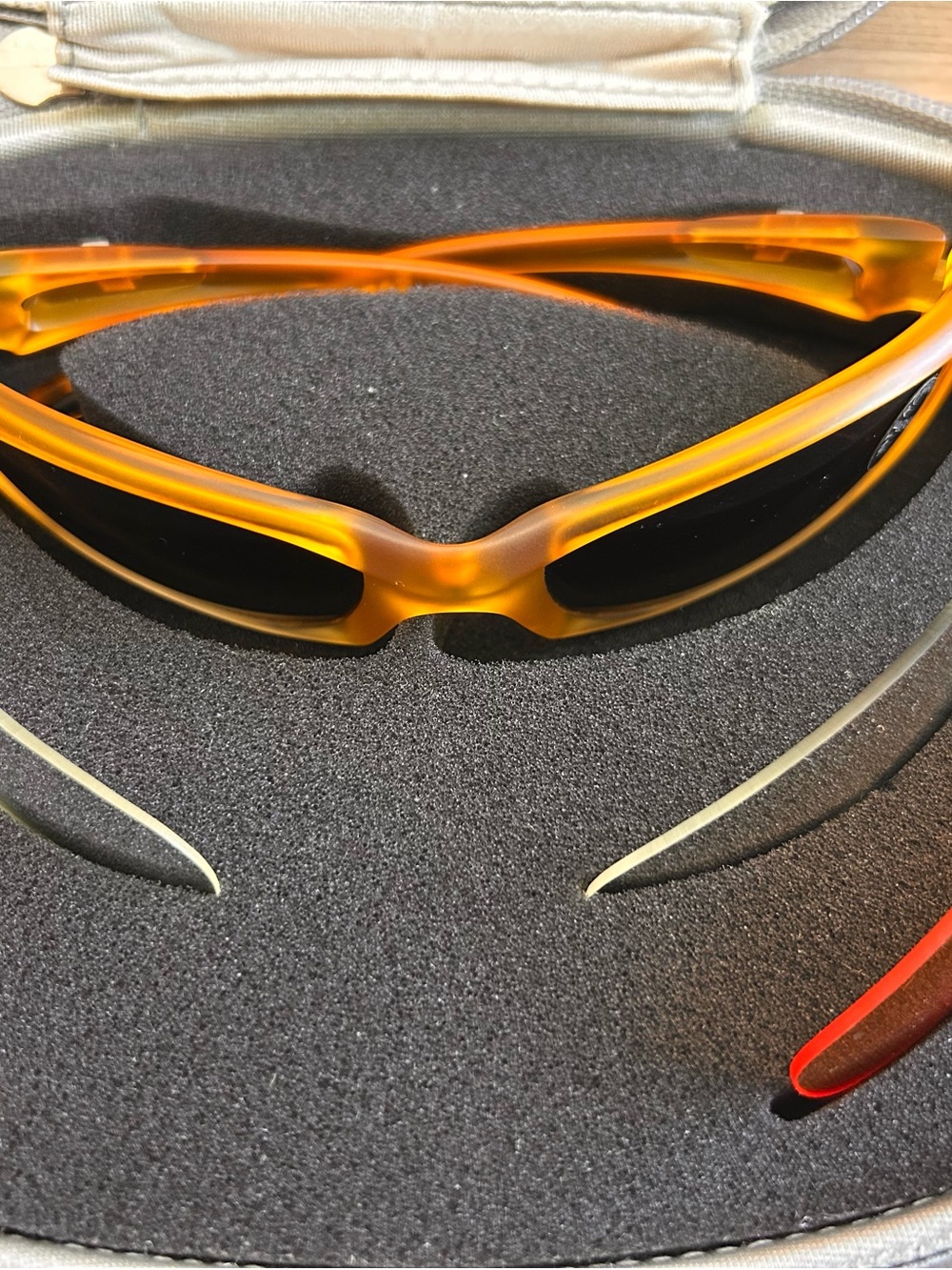 SPY Men's Amber Frame Sunglasses with Red & Silver Interchangeable Lenses - Picture 11 of 16